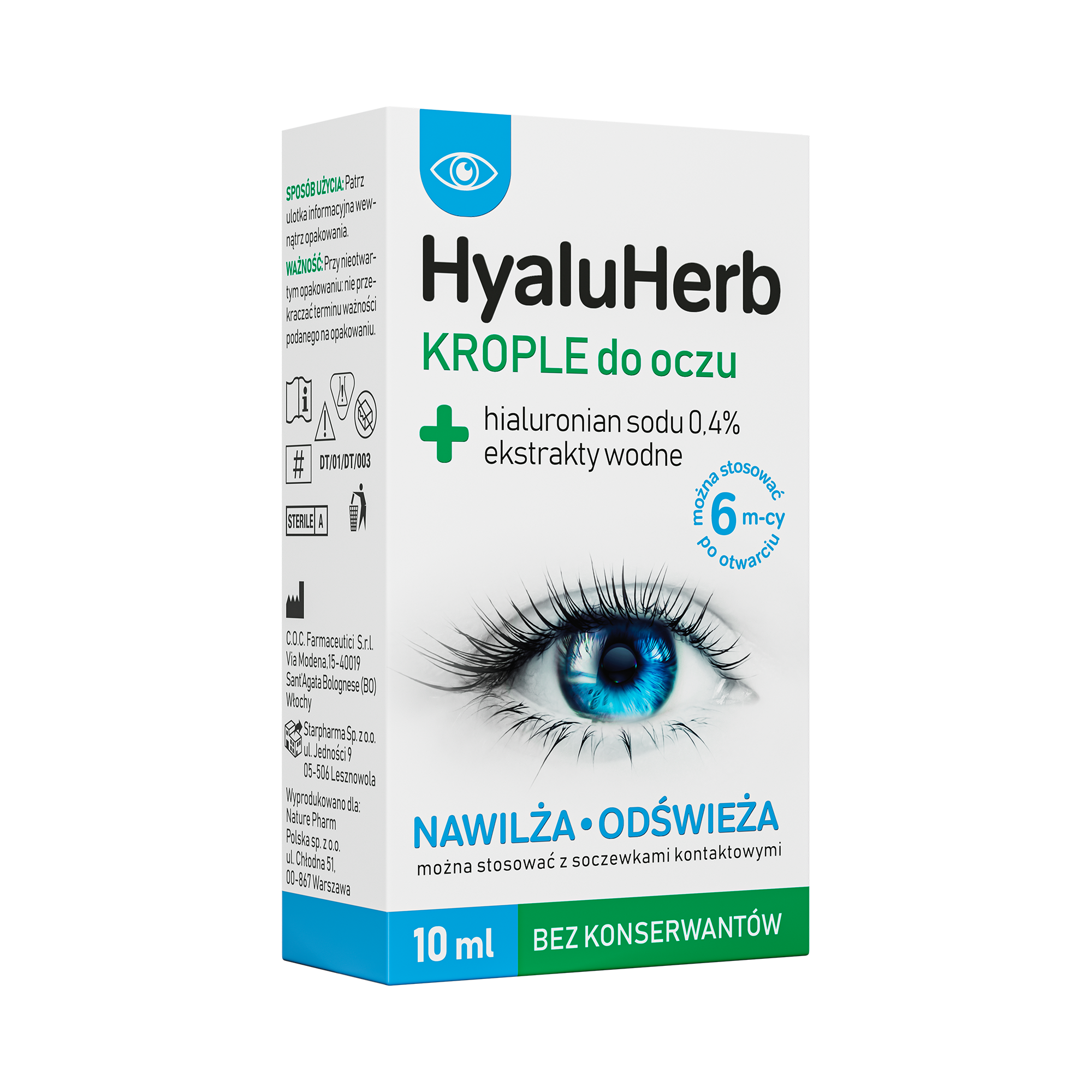 HyaluHerb Krople do oczu, 10 ml