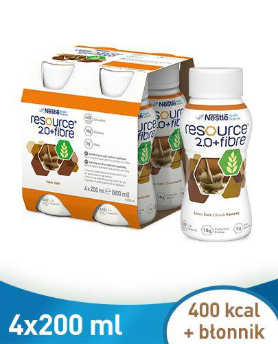 Resource 2.0 + Fibre preparat odżywczy w płynie smak kawowy 4x 200 ml zdjęcie
