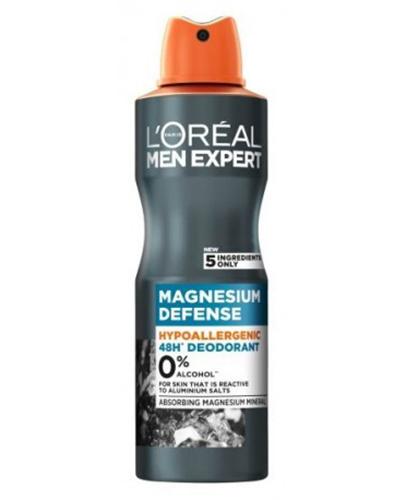L'Oreal Men Expert Magnesium Defense Hipoalergiczny Dezodorant w sprayu, 150 ml zdjęcie