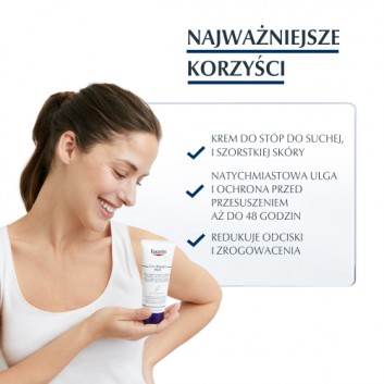 Eucerin UreaRepair PLUS Regenerujący Krem do stóp z 10% Mocznikiem do suchych popękanych stóp, 100 ml