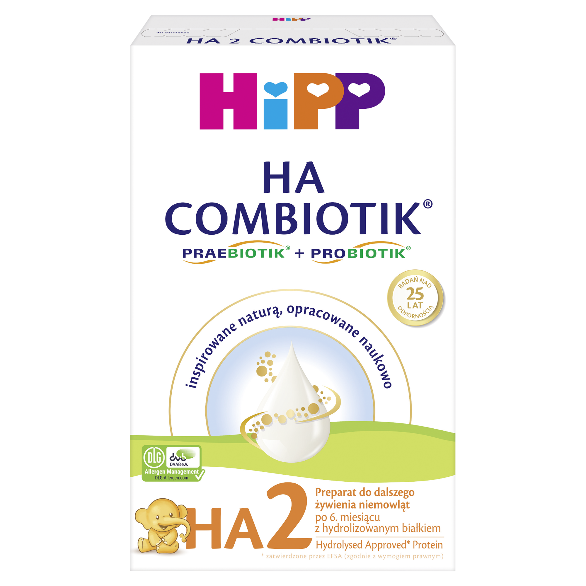 HiPP 2 HA COMBIOTIK preparat do dalszego żywienia niemowląt 350 g zdjęcie