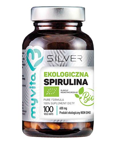 MyVita Silver Spirulina Bio 600 mg, 100 kaps., cena, opinie, właściwości zdjęcie