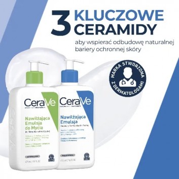 Cerave Emulsja nawilżająca do mycia, 473 ml + Emulsja nawilżająca do ciała, 473 ml [ZESTAW]