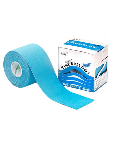 Nasara Kinesiology Tape, 5 cm x 5 m, niebieski, 1 szt., cena, właściwości, opinie zdjęcie