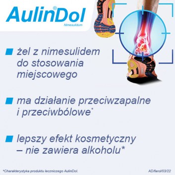 Aulindol Żel 30 mg/g - 100 g - cena, opinie, wskazania