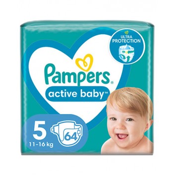 Pampers Active Baby 5 pieluchy 11-16 kg 64 sztuki