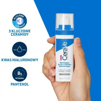 CeraVe, nawilżające Serum z kwasem hialuronowym, 30 ml