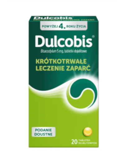Dulcobis, 5 mg, tabletki dojelitowe [Delfarma, import równoległy IE], 20 sztuk zdjęcie