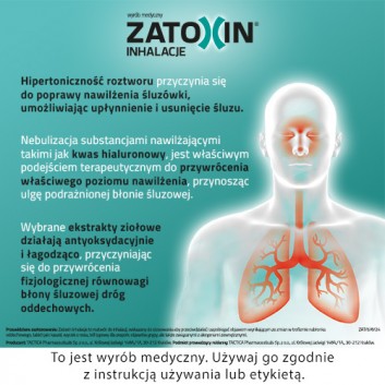 Zatoxin Inhalacje 10 jednodawkowych fiolek po 3 ml