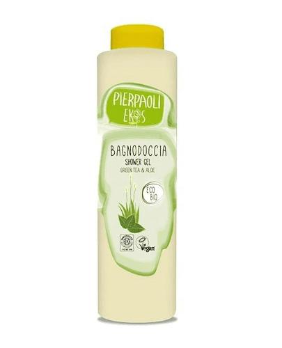 Pierpaoli Ekos Odświeżający żel pod prysznic z ekstraktem z zielonej herbaty i sokiem z aloesu - 500 ml zdjęcie