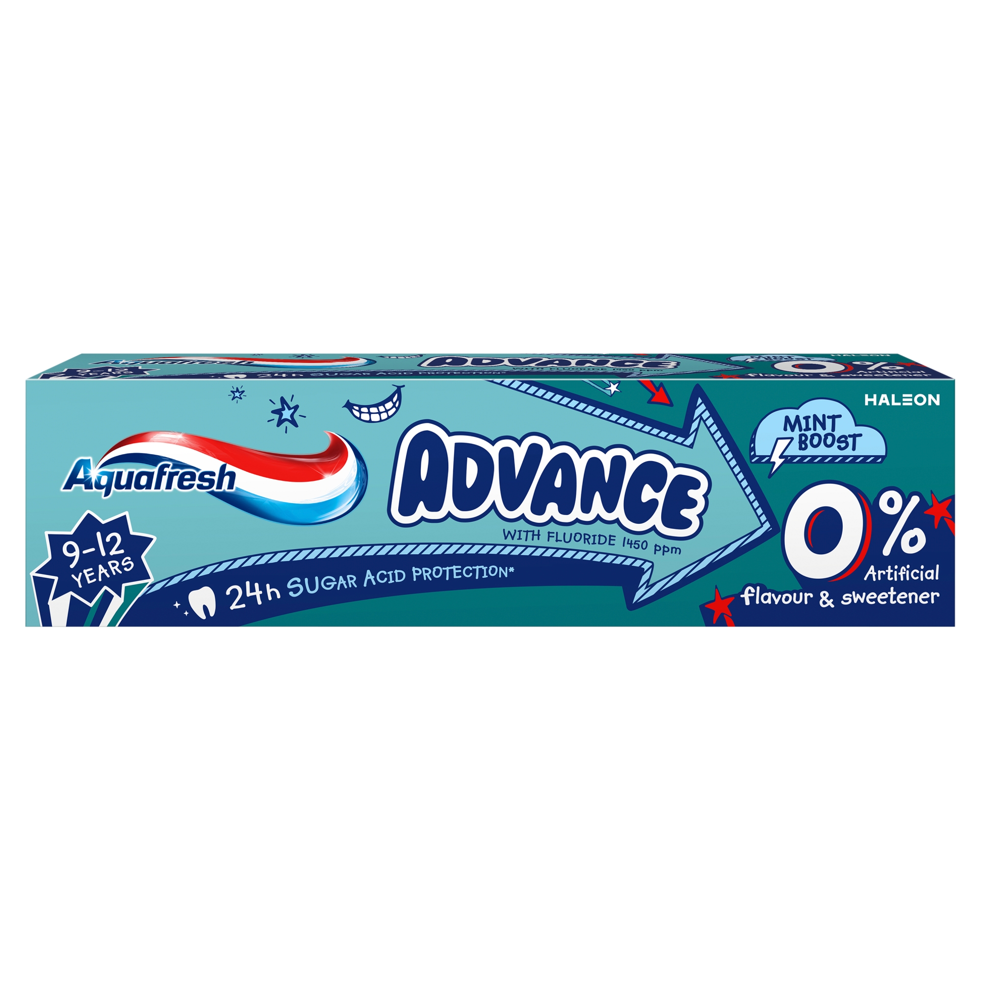 Aquafresh Advance pasta do zębów z fluorkiem dla dzieci 9-12 lat 75 ml