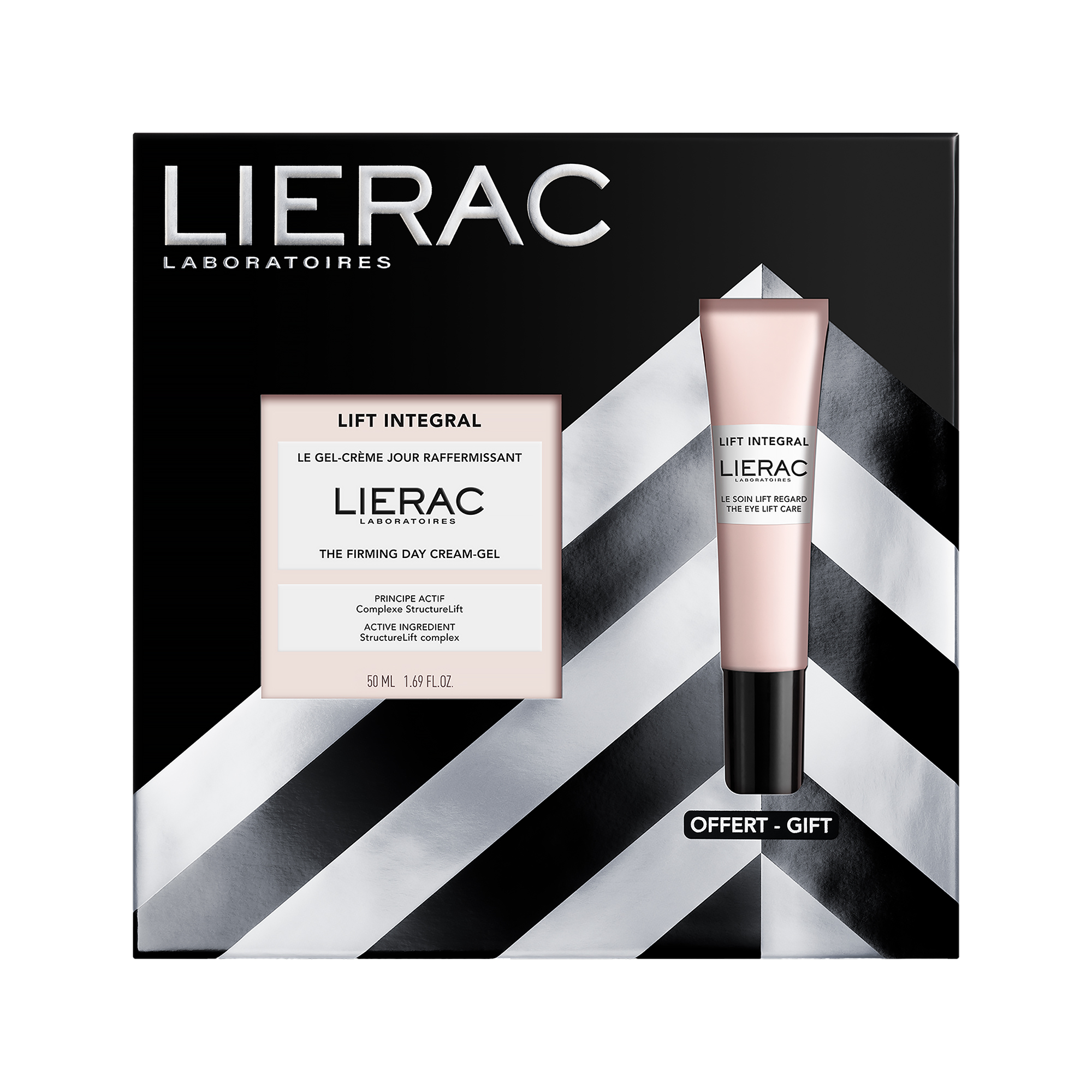 Zestaw Lierac Lift Integral, krem-żel na dzień skóra mieszana, 50 ml + liftingujący krem pod oczy, 15 ml zdjęcie