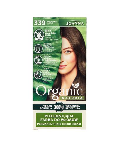 Joanna Organic Naturia Vegan Farba pielęgnująca do włosów 339 Kakaowy, 1 szt., cena, opinie, właściwości zdjęcie