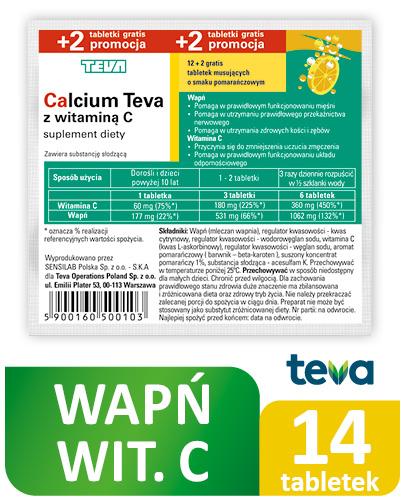 PLIVA Calcium C pomarańczowe -14 tabl. mus. zdjęcie