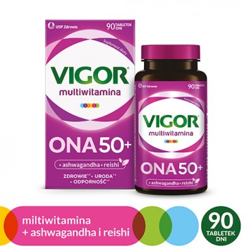 Vigor Multiwitamina Ona 50+, 90 tabletek