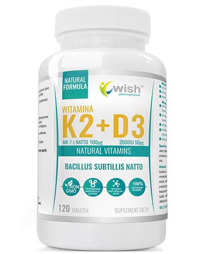 Wish Witamina K2 MK7 100 mcg + D3 2000 IU, 120 kapsułek zdjęcie