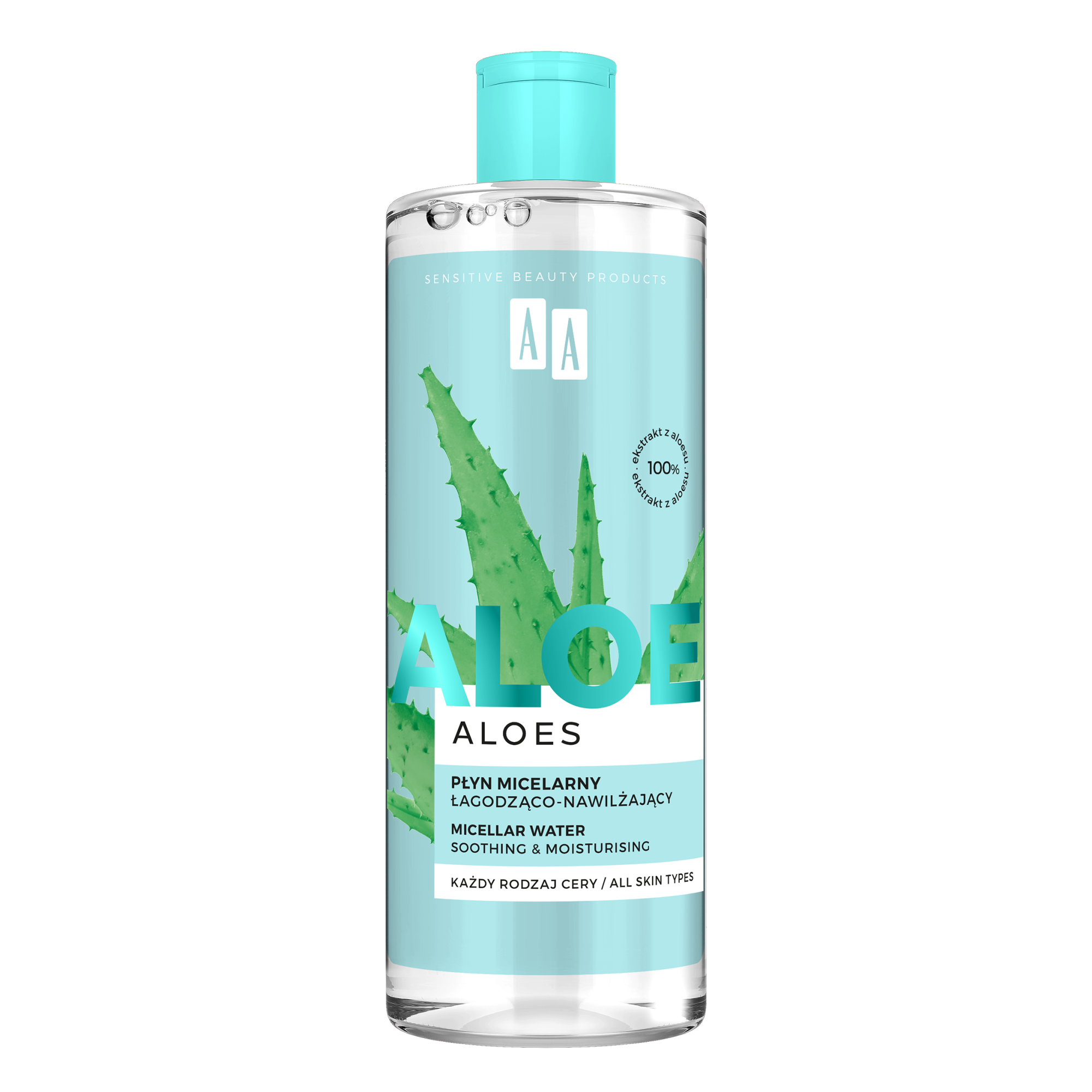 Aa Aloes 100% Aloe Vera Extract płyn micelarny łagodząco-nawilżający, 400 ml zdjęcie