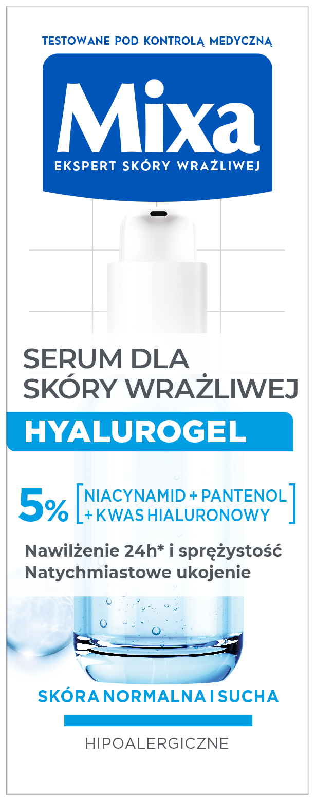 Mixa Hyalurogel Serum dla skóry wrażliwej, 30 ml