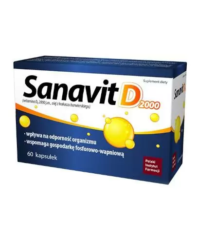 SanaVit D 2000 60 kapsułki zdjęcie