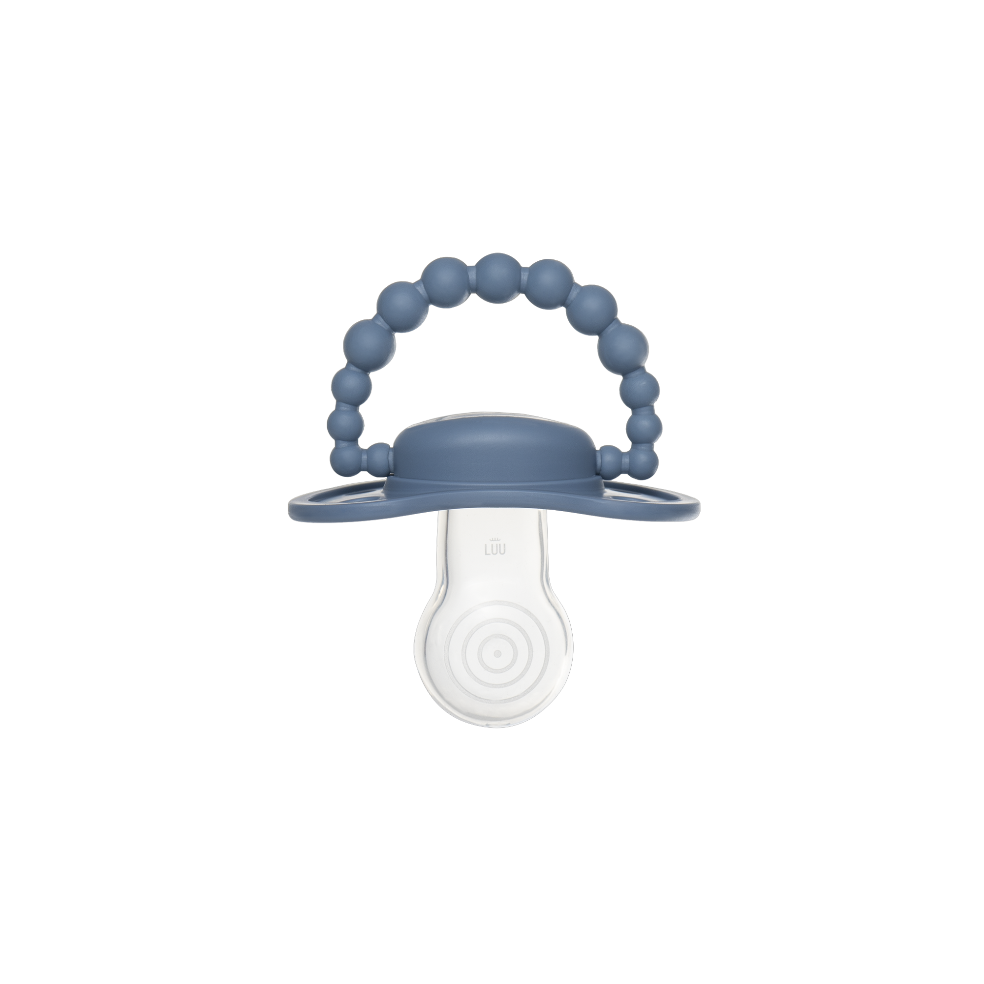 LUU Kids Smoczek pozycjonujący Cloudy Blue 6m +, 1 sztuka