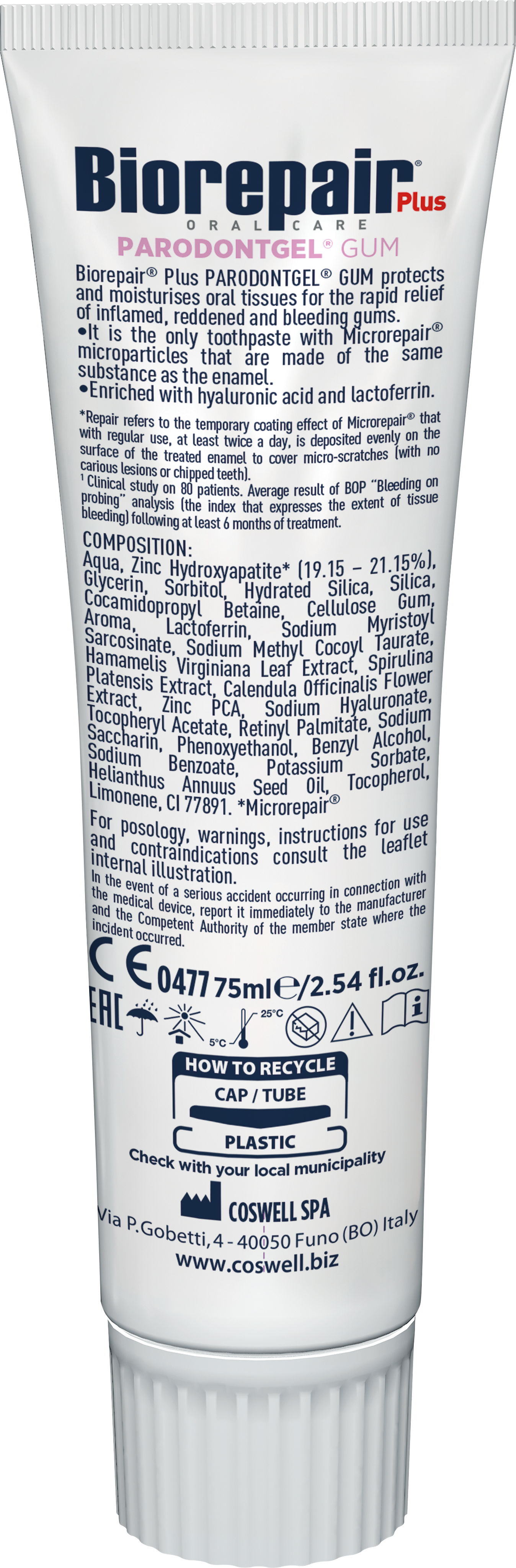 Biorepair Plus Parodontgel, pasta do zębów, 75 ml