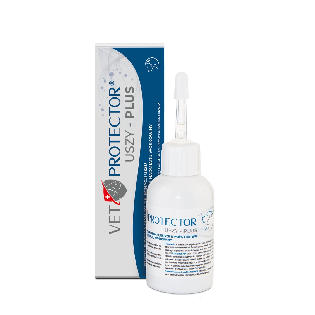 Vet Protector Uszy Plus Płyn do uszu dla psa i kota, 50 ml  zdjęcie