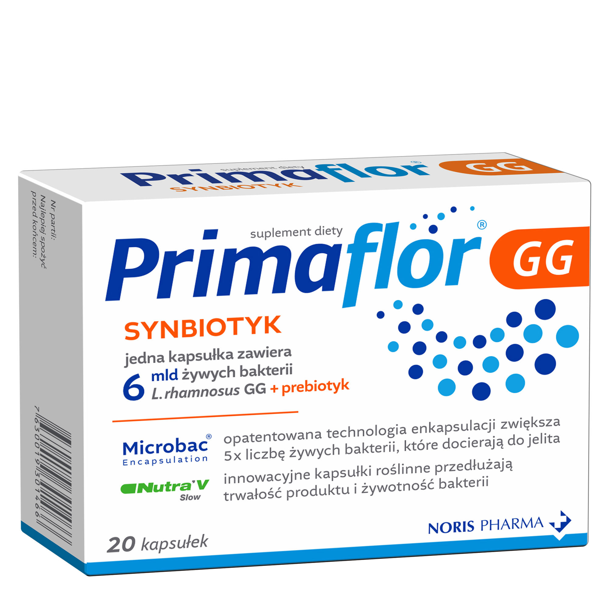 Primaflor GG Synbiotyk - 20 kaps. - Przewód pokarmowy - cena, opinie, wskazania zdjęcie