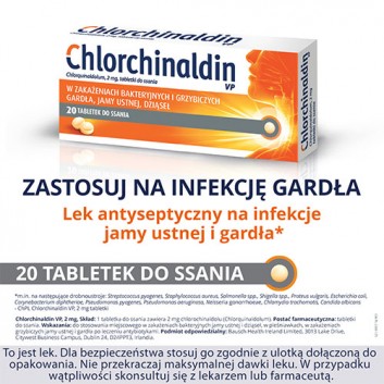 Chlorchinaldin VP 2mg 20 tabletek do ssania
