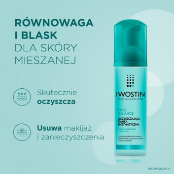 Iwostin Pure Balance oczyszczająca pianka enzymatyczna 150 ml