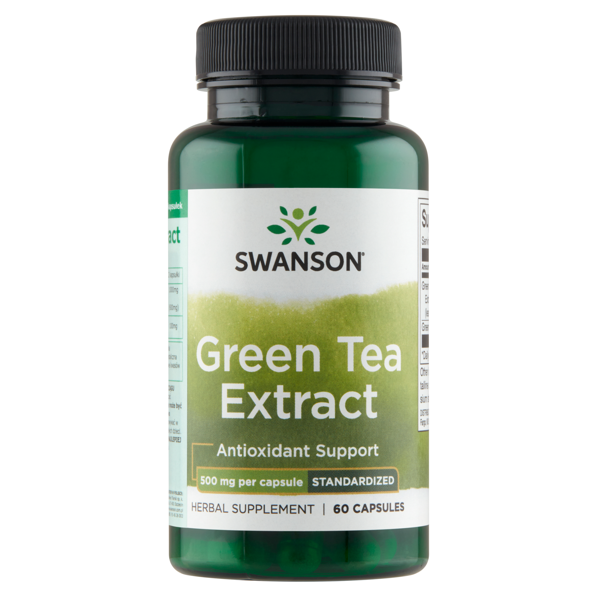 SWANSON Green Tea extract 500 mg, 60 kapsułek zdjęcie
