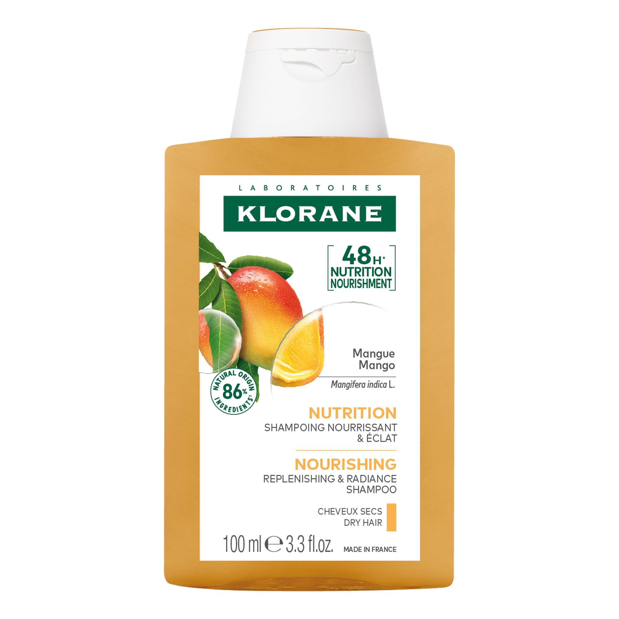 Klorane Odżywienie Szampon odżywczy i rozświetlający z mango, 100 ml zdjęcie