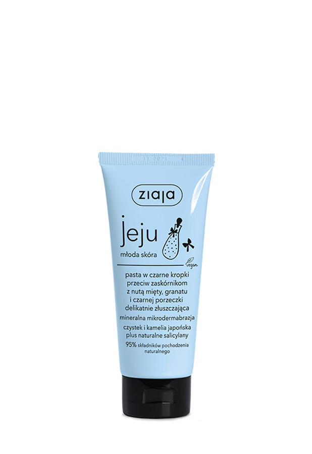 ZIAJA JEJU MŁODA SKÓRA Pasta w czarne kropki przeciw zaskórnikom, 75 ml  zdjęcie