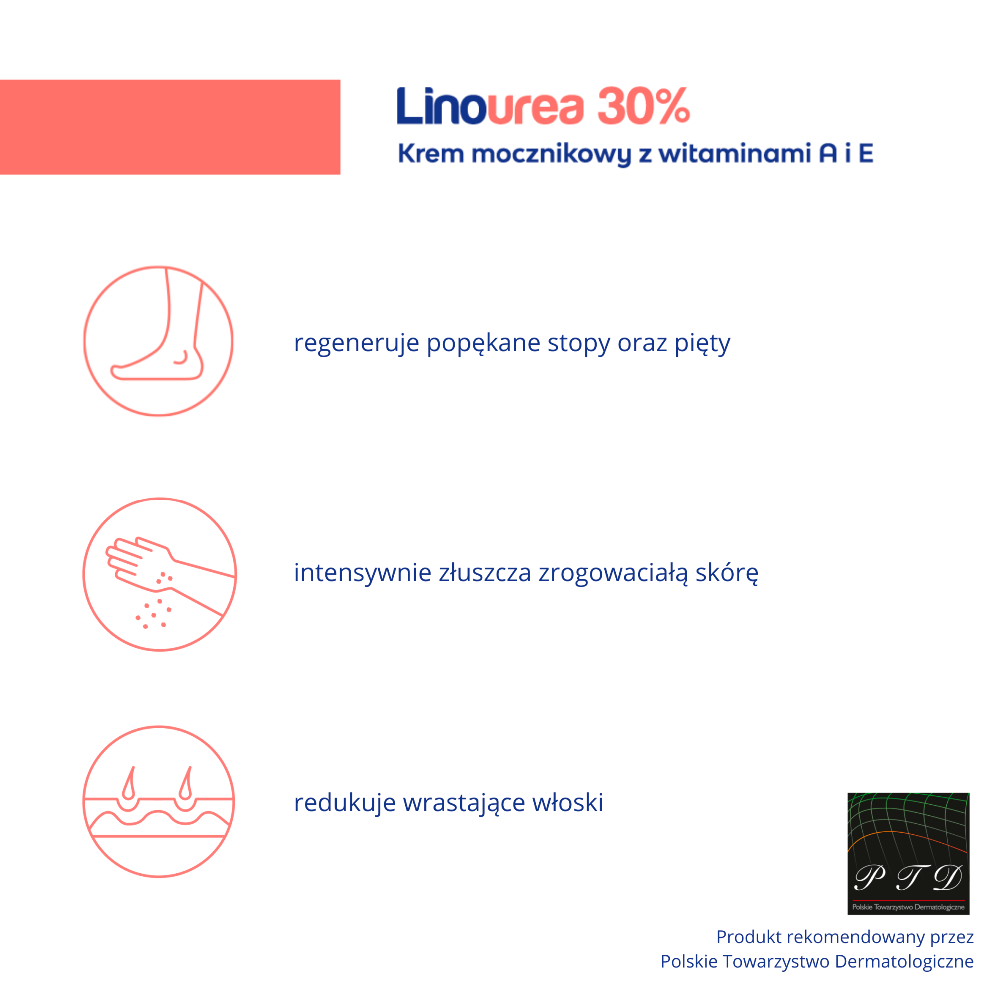 LINOUREA 30% A+E Krem mocznikowy - 50 g