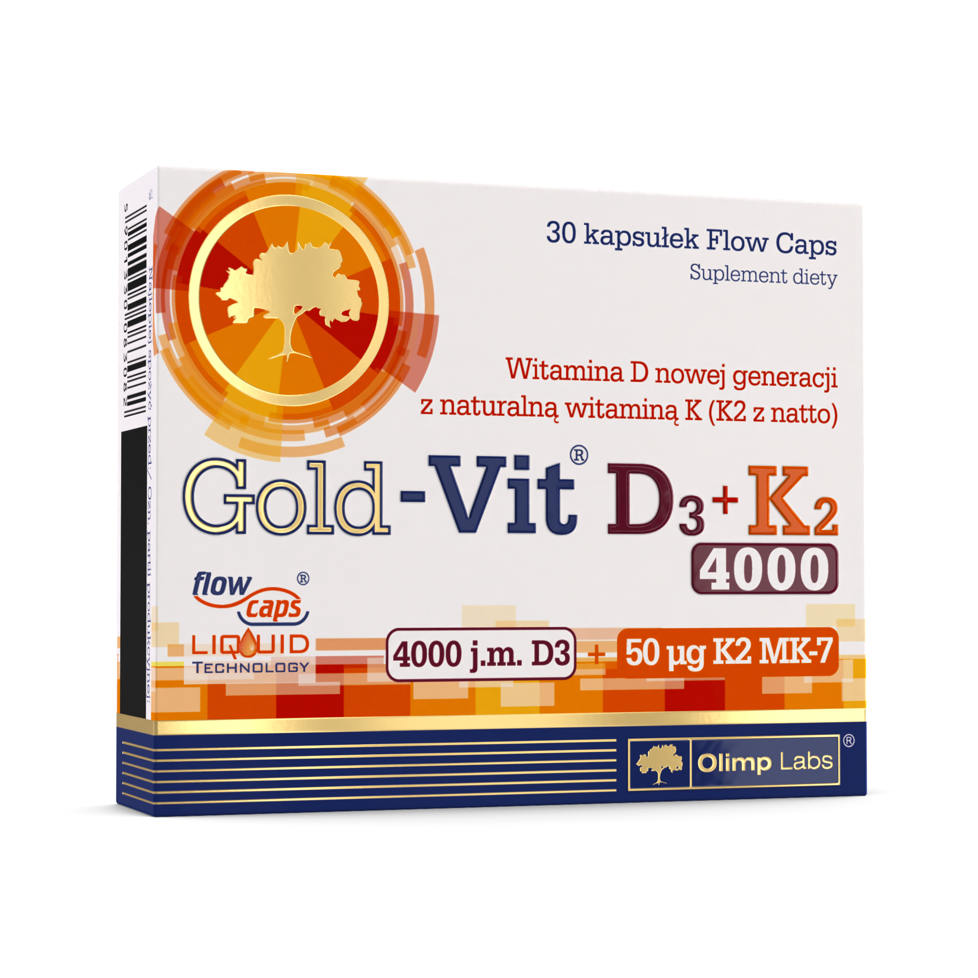 Olimp Gold-Vit D3 + K2 4000, kapsułki, 30 sztuk zdjęcie