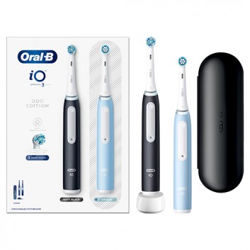 Oral-B iO 3 Black & Blue Szczoteczka elektryczna, 2 sztuki