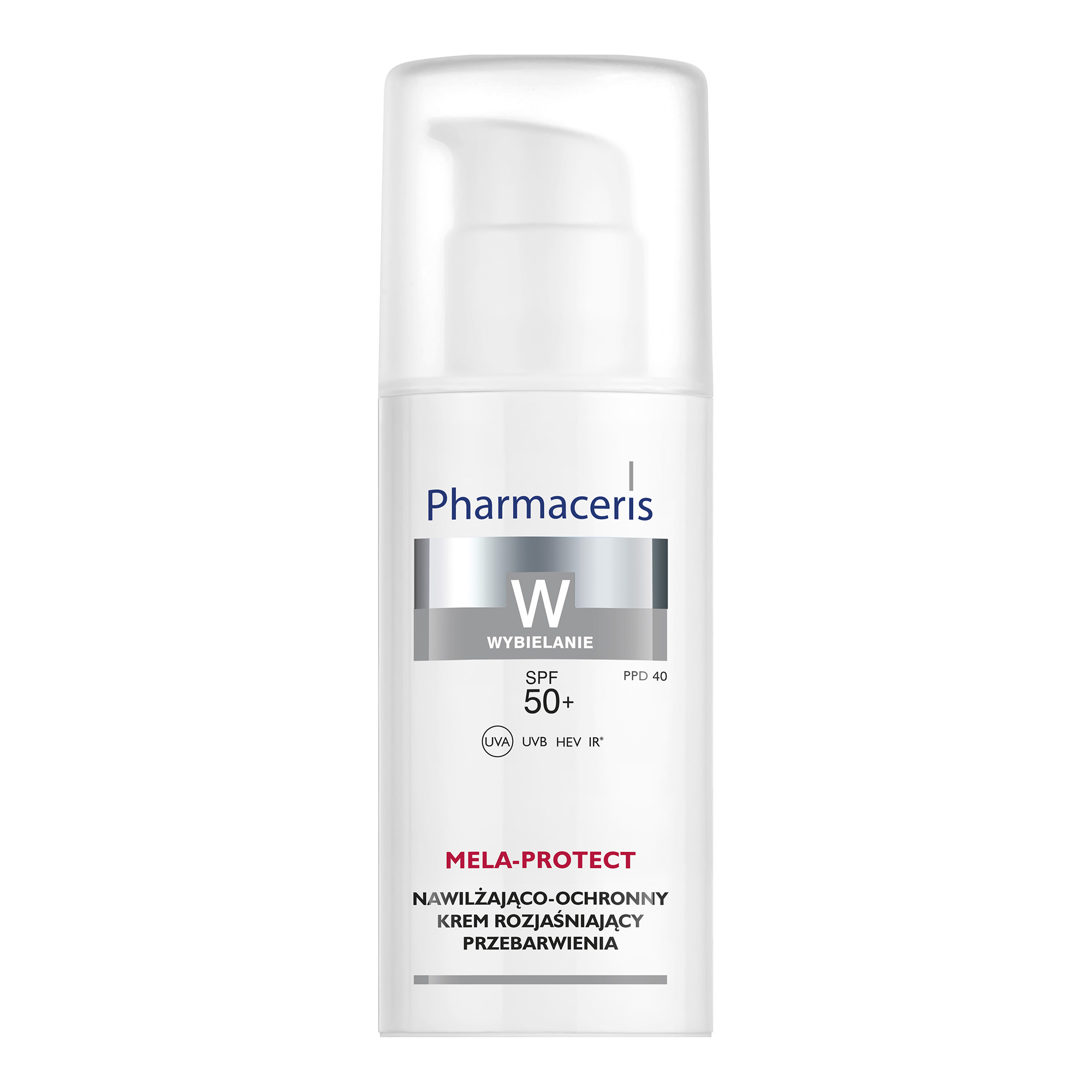 Pharmaceris W Mela-Protect Krem nawilżająco-ochronny na dzień rozjaśniający przebarwienia SPF 50+ 50 ml