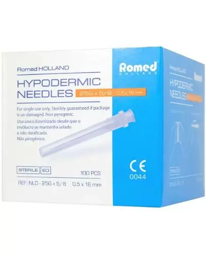 Romed jałowa igła iniekcyjna 0,5 x 16 mm 100 sztuk zdjęcie