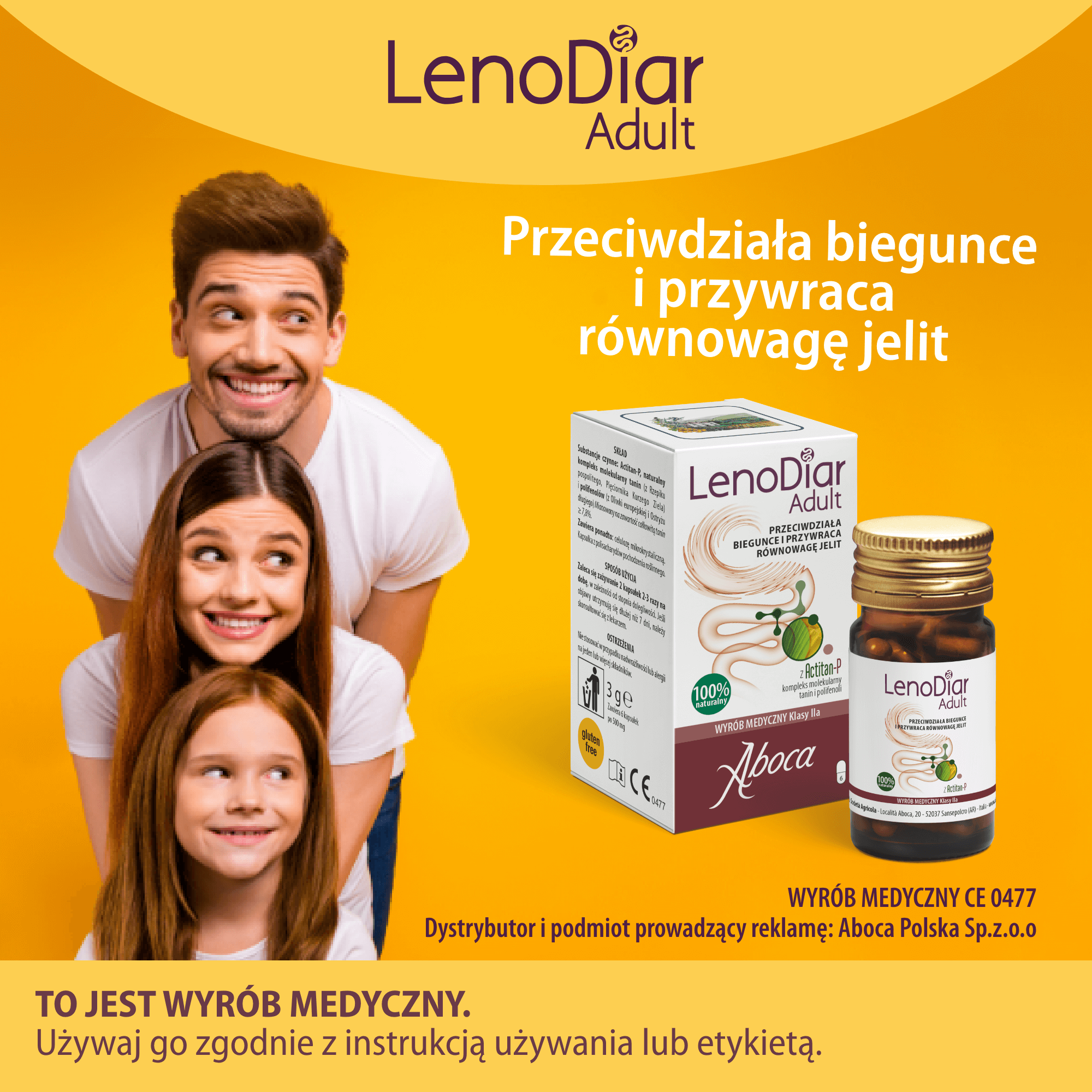 Aboca LenoDiar Adult 20 kapsułek