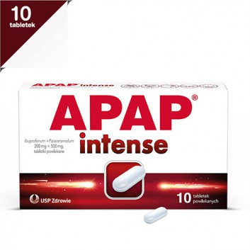 Apap Intense 200 mg + 500 mg 10 tabletek powlekanych