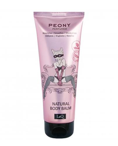 LaQ Kocica Piwonia Naturalny Balsam do ciała w tubie, 200 ml, stosowanie zdjęcie