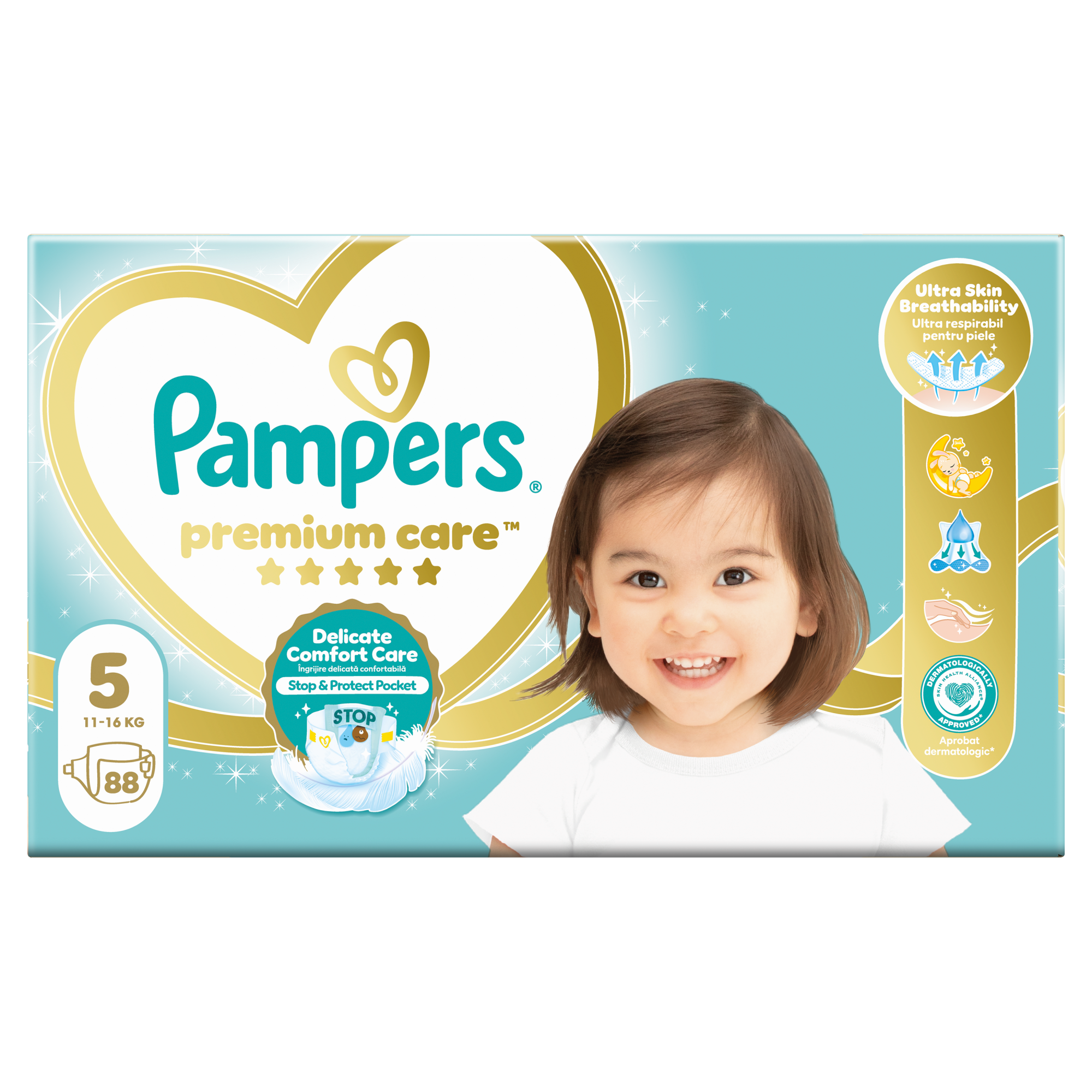 Pampers Premium Care 5 pieluchy 11-16 kg 88 sztuk zdjęcie