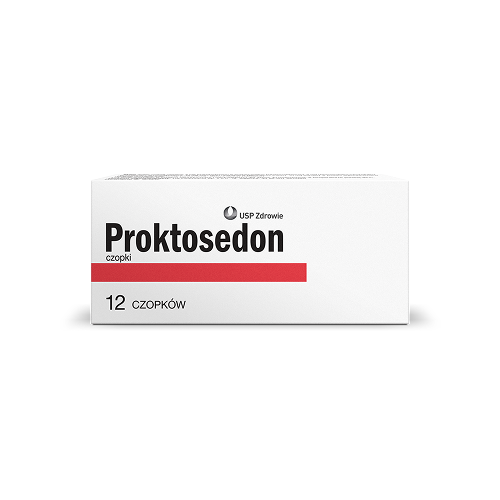 Proktosedon czopki doodbytnicze 12 sztuk