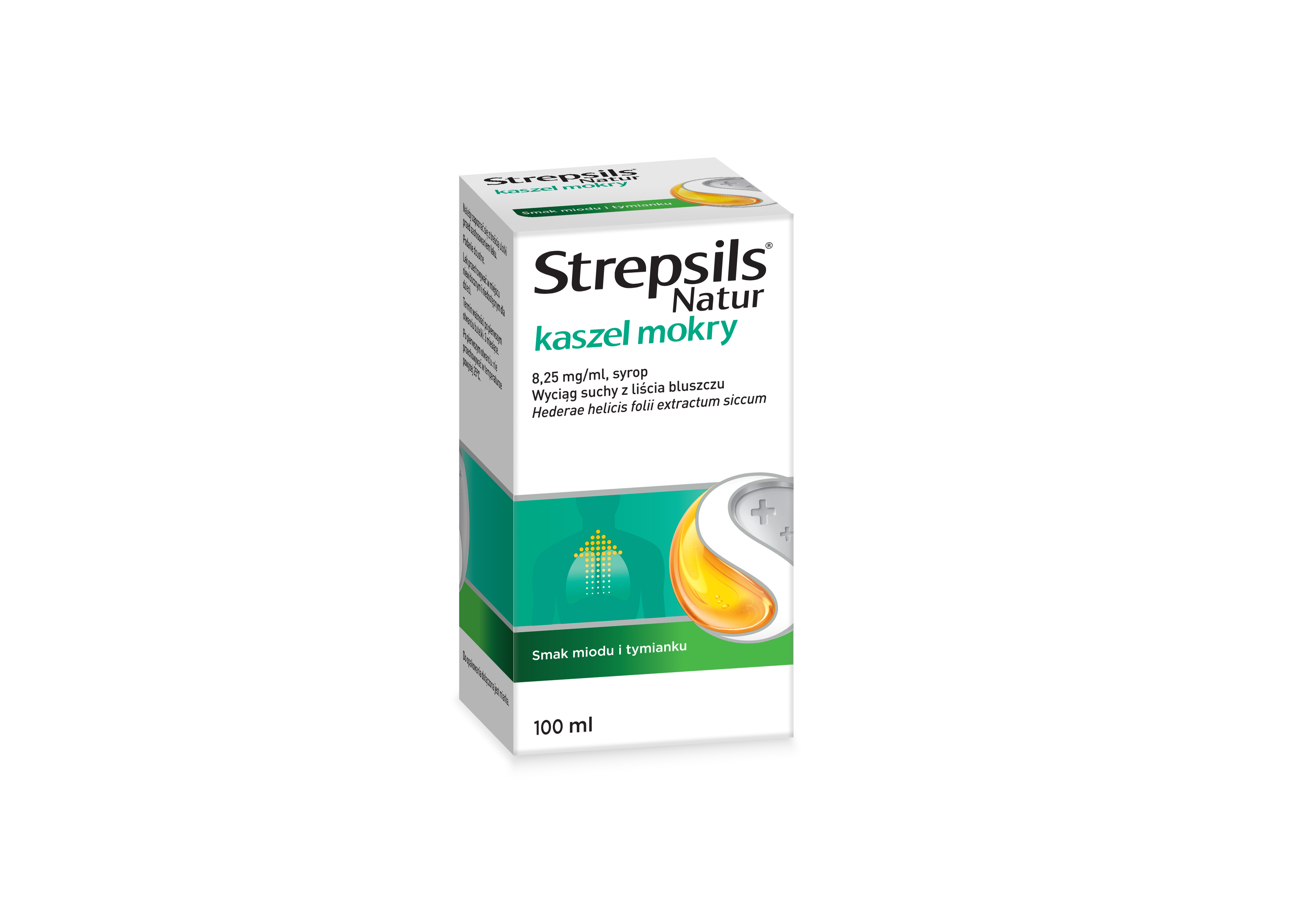Strepsils Natur kaszel mokry syrop 8,25 mg/ml, 100 ml zdjęcie