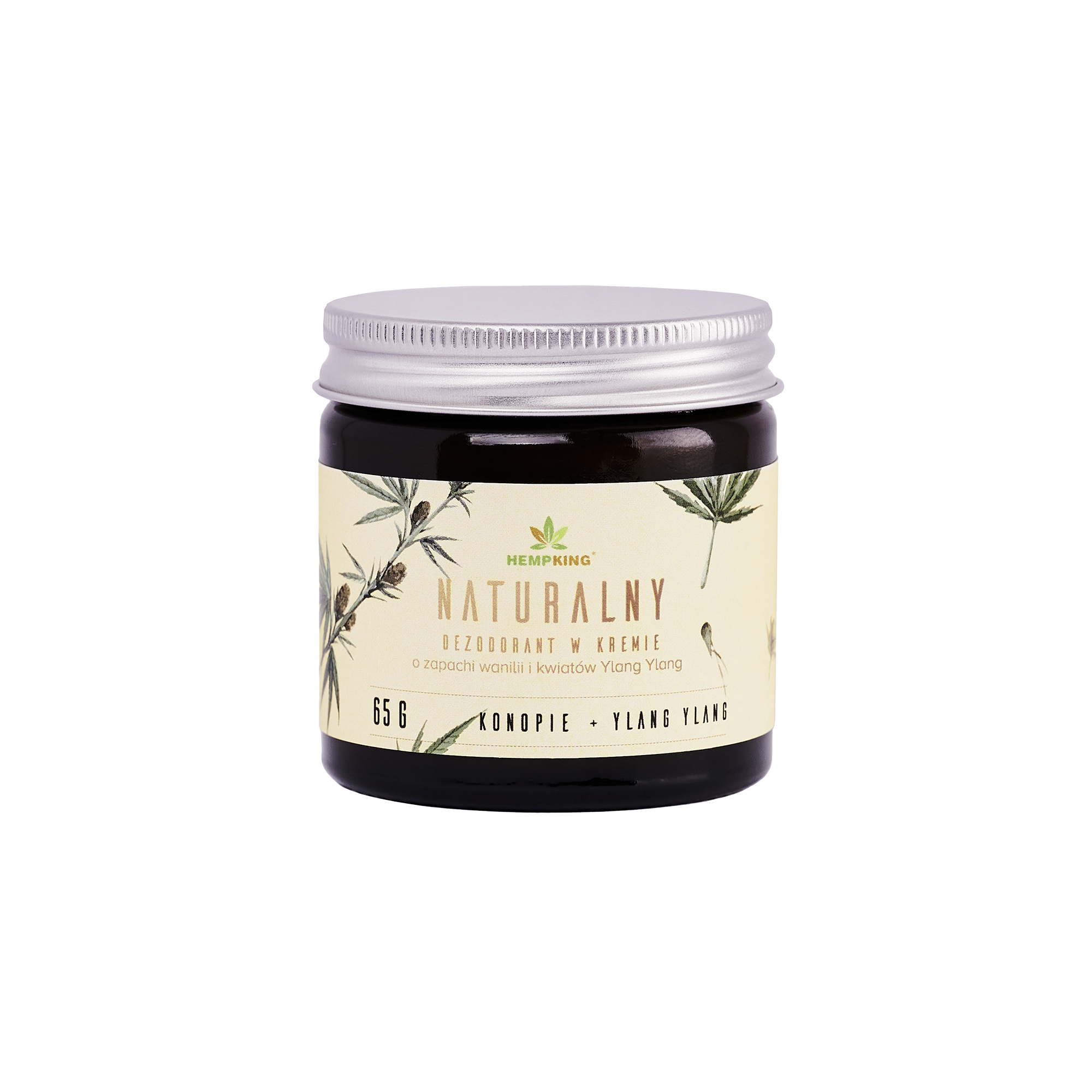Hempking, Naturalny dezodorant konopny w kremie Ylang Ylang, 65 g zdjęcie
