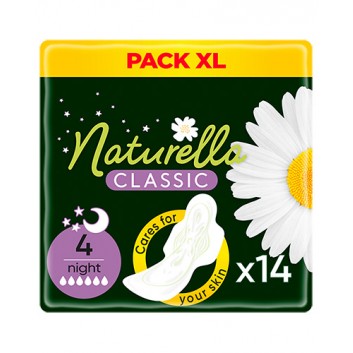 Naturella Classic Night Podpaski ze skrzydełkami, 14 sztuk