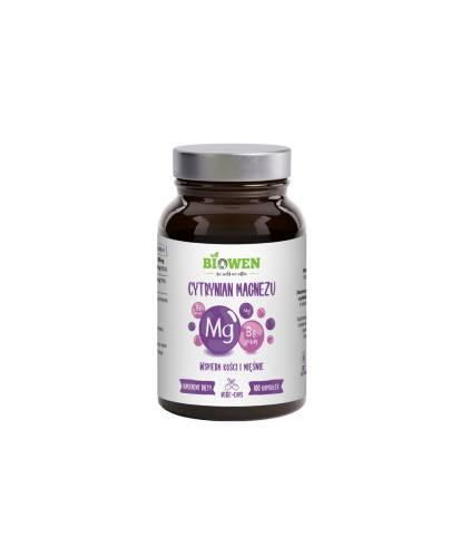 Biowen Cytrynian magnezu + B6, kapsułki, 100 sztuk zdjęcie