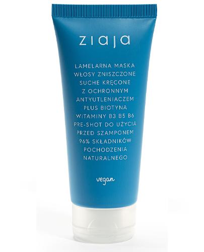 Ziaja lamelarna maska włosy zniszczone suche kręcone 100 ml zdjęcie