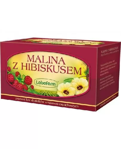 Labofarm Malina z hibiskusem herbata owocowo-ziołowa 20 saszetek zdjęcie