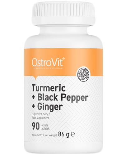 OstroVit Turmeric + Black Pepper + Ginger 90 kapsułek zdjęcie
