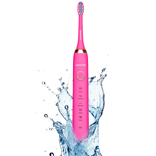 Hydrex SuperSonic Controly Plus, szczoteczka różowa, 1 sztuka